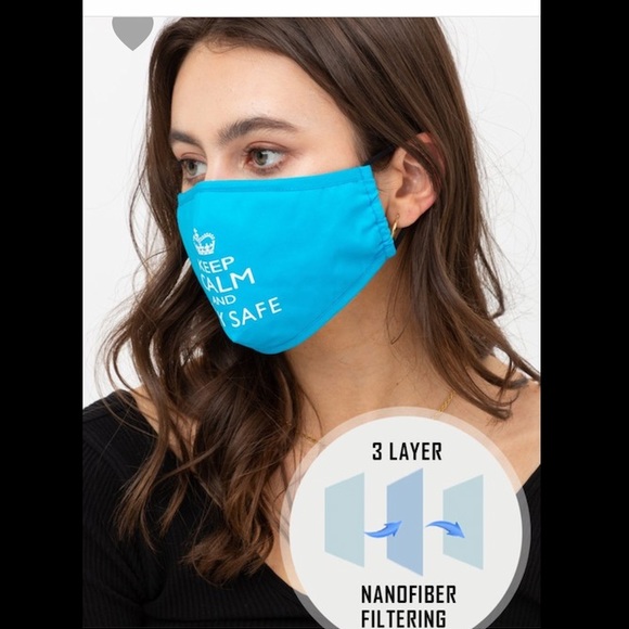 (3 pc) Calm Face Mask + 2 filters - Picture 2 of 5